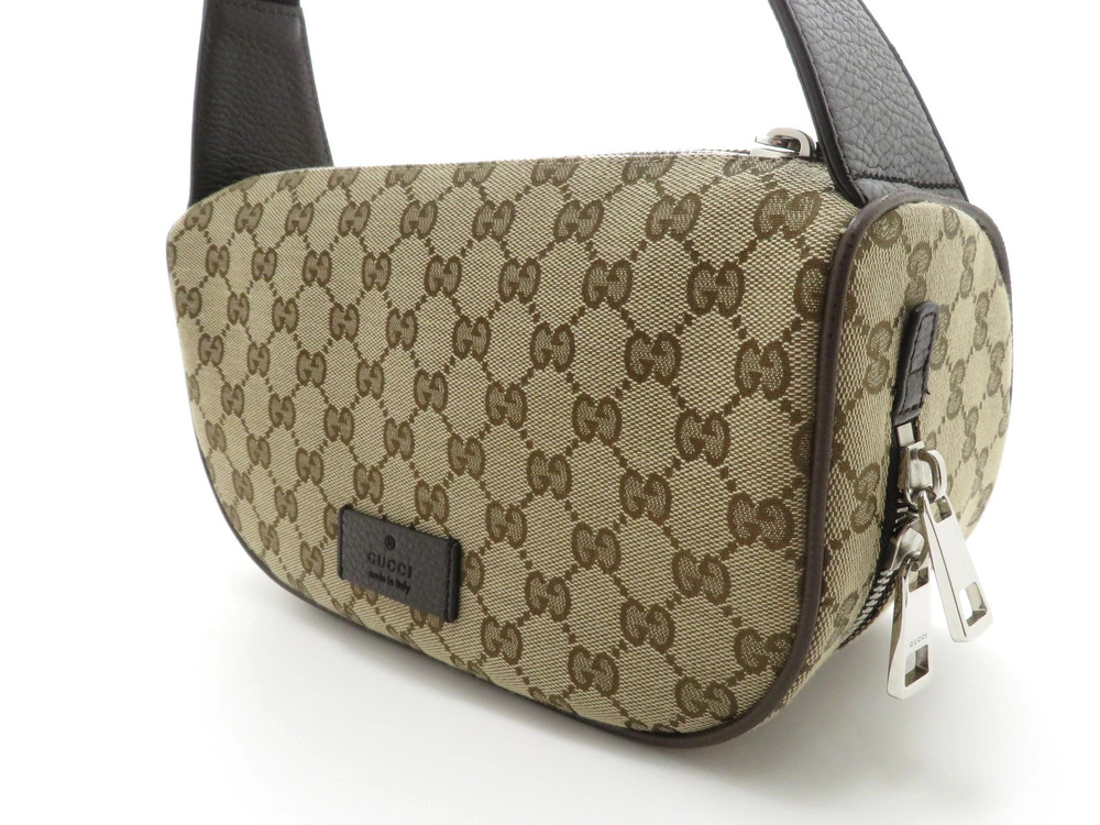 Gucci bag leather Cream Waist Belt canvas Crossbody Beige Cream Tan